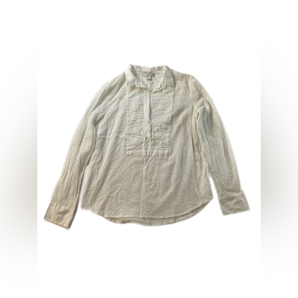 J Crew white Blouse size 6 - Picture 8 of 11